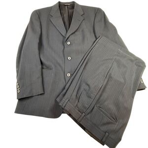 Austin‎ Reed Wool Blend Pinstripe Suit Separates - 40R Blazer Pants Gray